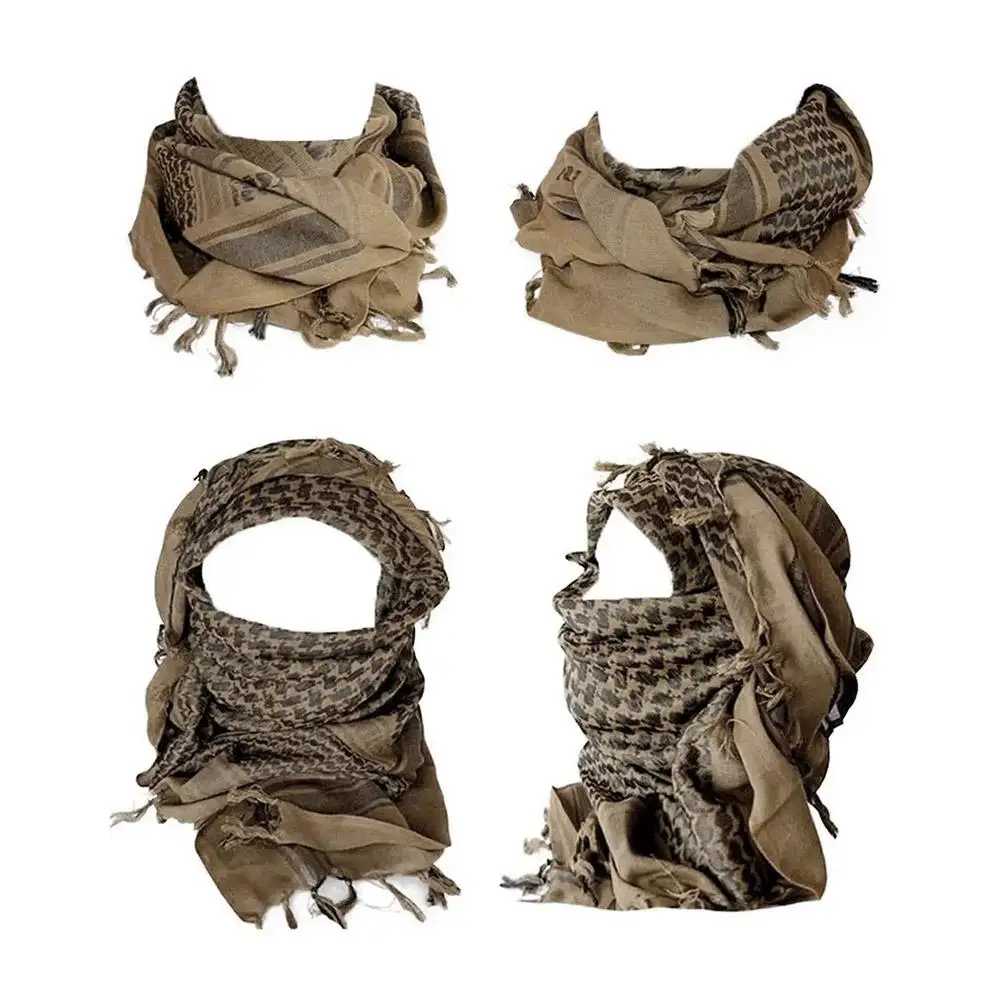 Unisex Tactical Arab Cycling Mask Scarf For Man Women Fashion Lightweight Hijab Scarf Windproof Hiking Plaid Head Mask bandana scarf,tactical scarf,hiking scarves,face mask scarf,hiking scarf,magic scarf,riding mask,sun protection scarf