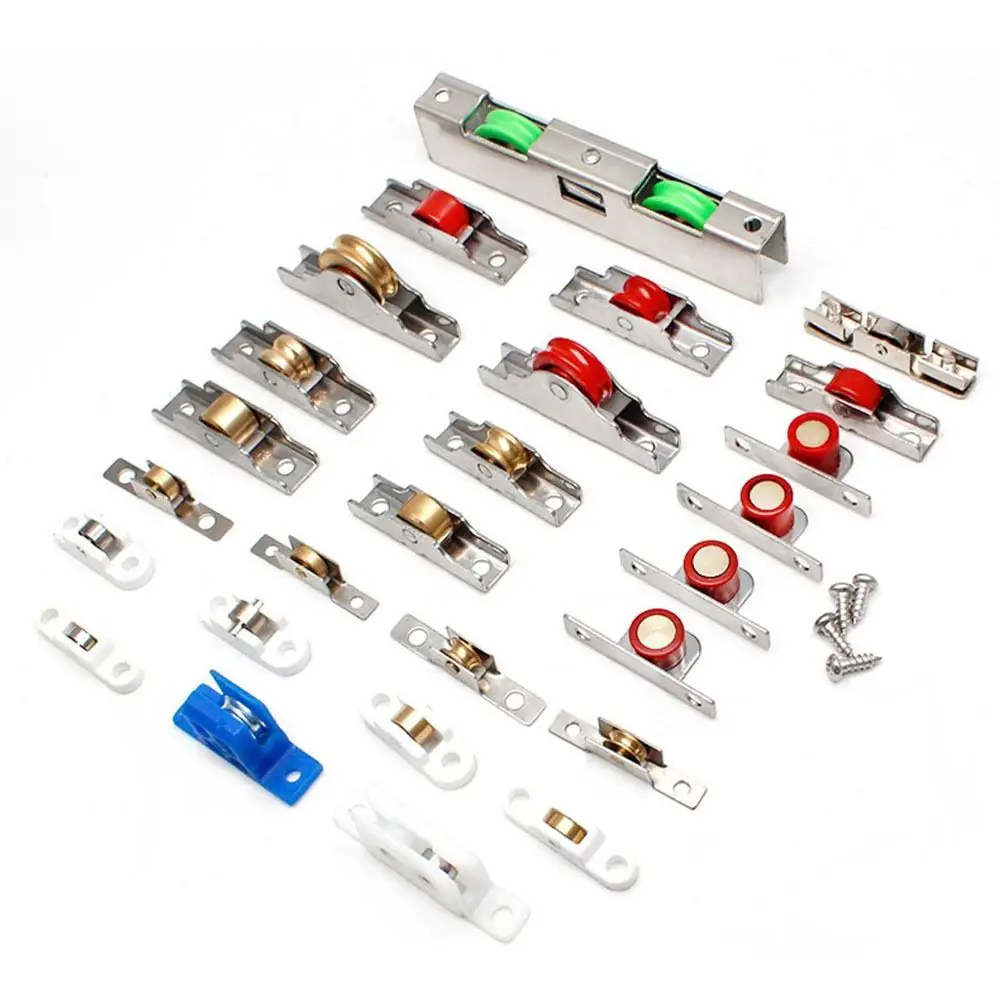 Upper Wheel Window Pulley Stainless Steel Furniture Window Rollers Hardware Sliding Door Sliding Glass