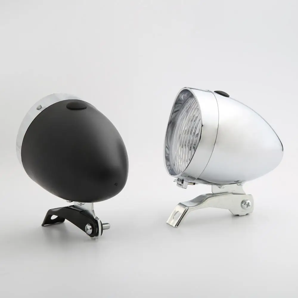 

Фонарик светодиодный 3 режима, передняя фара для велосипеда, винтажная фара