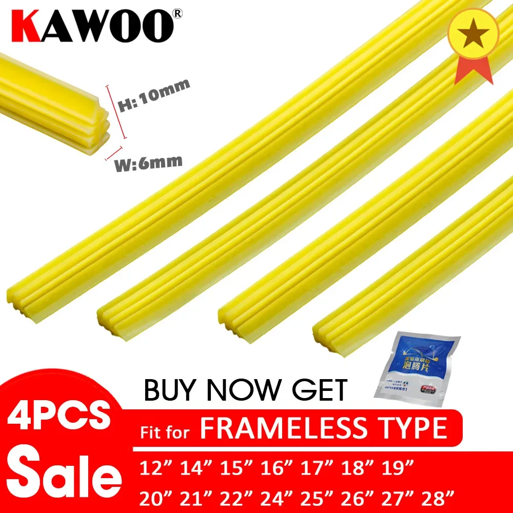 4pcsCarWiperBladeSilicagelSiliconRefillStripsforFramelessWipers6mm12"14"15“16"17"18"19"20"21"22"24"25"26"28"30"32"-AliExpress