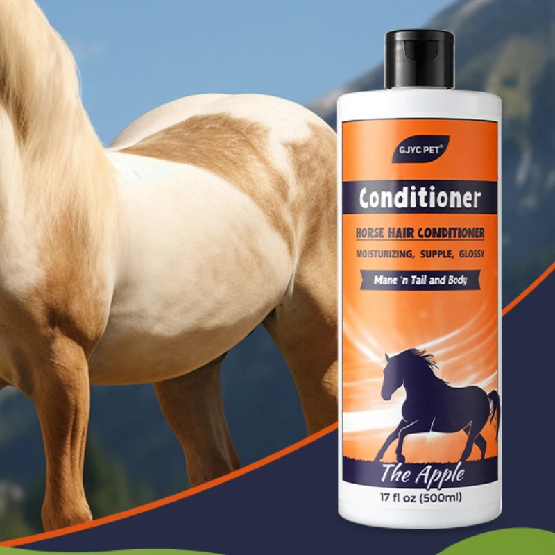 16.9 fl oz (500ml) Equine Conditioner-Gentle and Effective Formula for Nourishing, Softening, and Shining Horse Hair Shampoo
