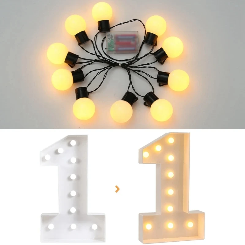 Giant Birthday Figure Led Light Balloon Filling Box 1 ° Compleanno Balloon Numero 30 40 50 Balloon Frame Wedding Decor Baby Shower