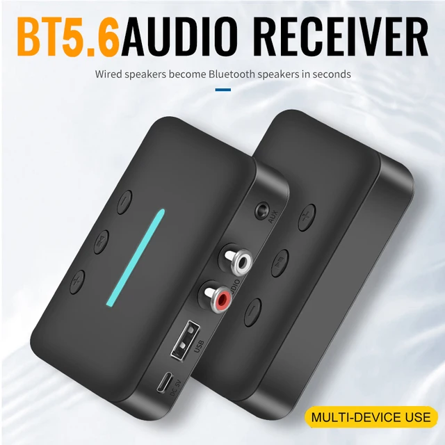 Bluetooth 5.3 Audio Receiver 3.5mm AUX RCA USB U-Disk Stereo Music Wireless Audio Adapter For PC TV Car Kit Speaker Amplifier 2