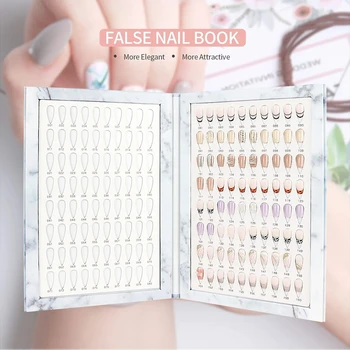 Présentoir de faux ongles colorés (160 pièces) – Rangement multifonction pour vernis à ongles, présentation de styles de faux ongles et outils 1