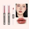 CHIOTURE Double-ended Lip Glaze Mirror Watery Glossy Lip Oil Lip Honey Female Non-stick Cup Lipstick Lip Gloss Non-fading Makeup 1