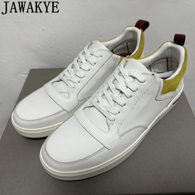 

Pieced Multicolour Casual Lace-up Sneakers Shoes leisure Suede Leather Flat Shoes High Quality Luxury Brand trainers Shoes Man
