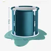 Folding Household Bath Tub Adult and Child Bath Tub Full Body Bath Tub 6 Layers Thickened with Seat Cushion Dark Green 3