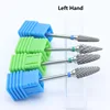 Quality!Left Hand Tungsten Carbide Nail Drill Bit Milling Eletric Manicure Machine Equipment Cuticle Clean Burr Dental 1