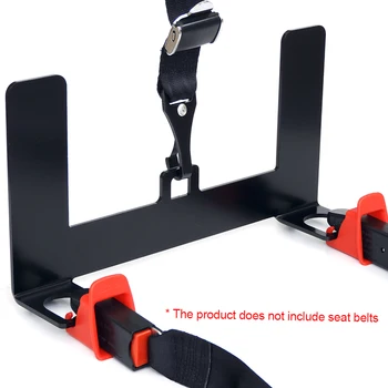 Staffa per cintura di sicurezza per auto di sicurezza per bambini Kit di montaggio per ritenuta per seggiolino per bambini per connettore cintura ISOFIX