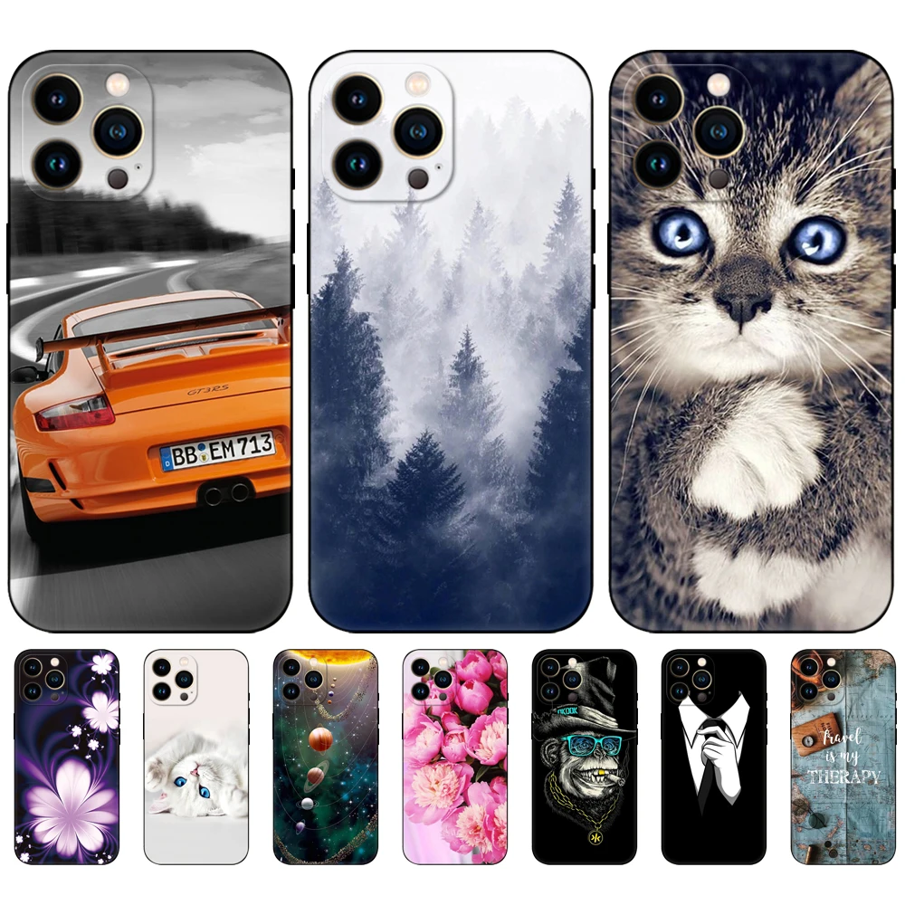 Per Iphone 14 Custodia Per Iphone 14 Plus Custodie Per Iphone 14 Pro Max Iphone 14 Iphone 14 Pro Cover Posteriore Per Telefono Custodia In Tpu Nero
