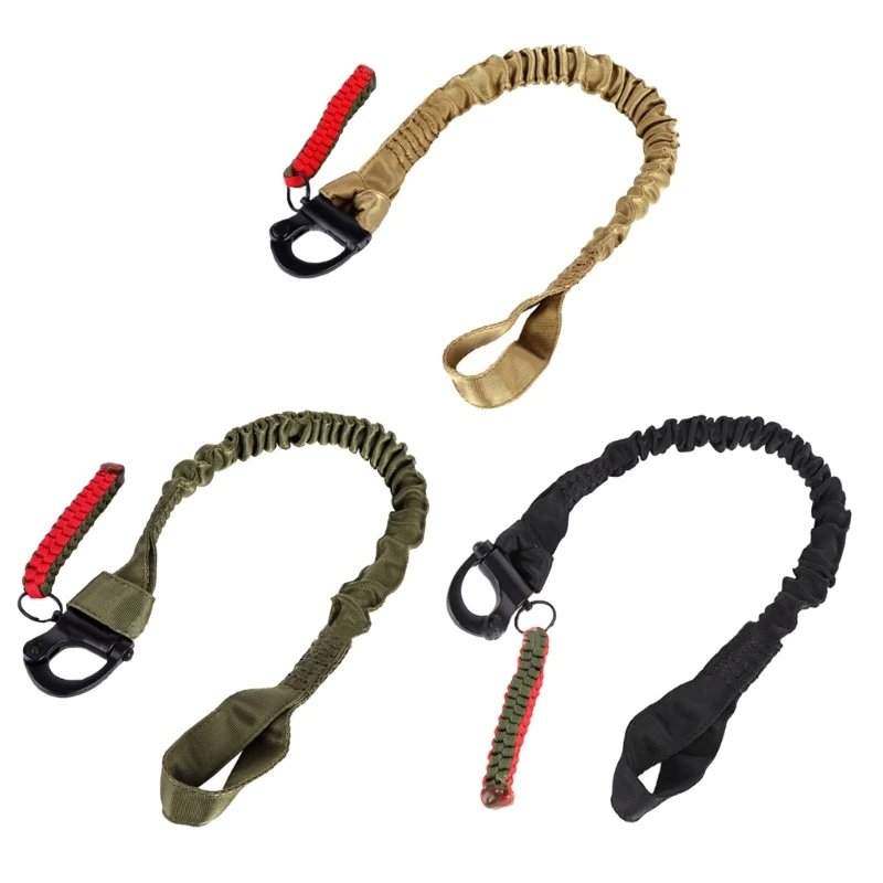 

Quick Release Retractable Safety Sling Lanyard Adjustable Safety Rope Sling Nylon Belt Tactically Protective Sling