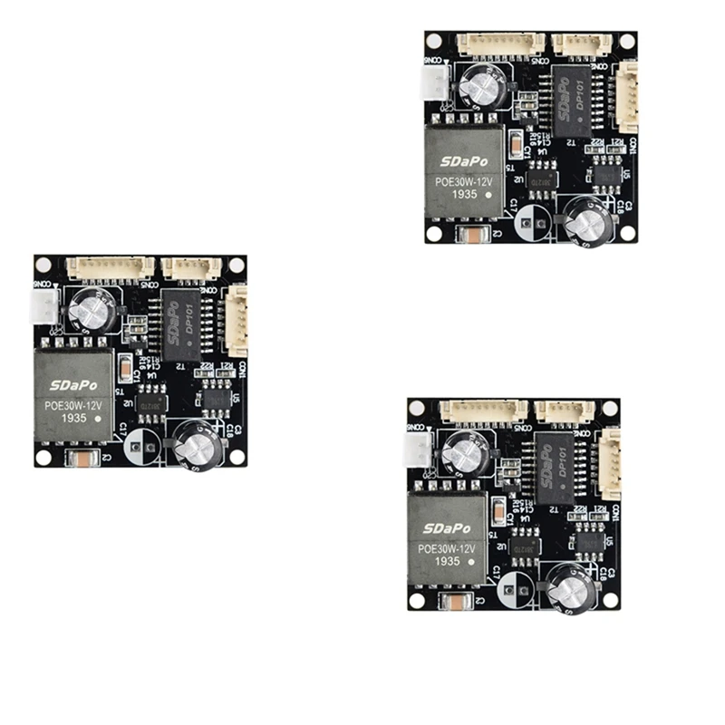 

3X SDAPO PM3812AT 2A Isolated Industrial-Grade Temperature-Resistant POE Module 25.5W