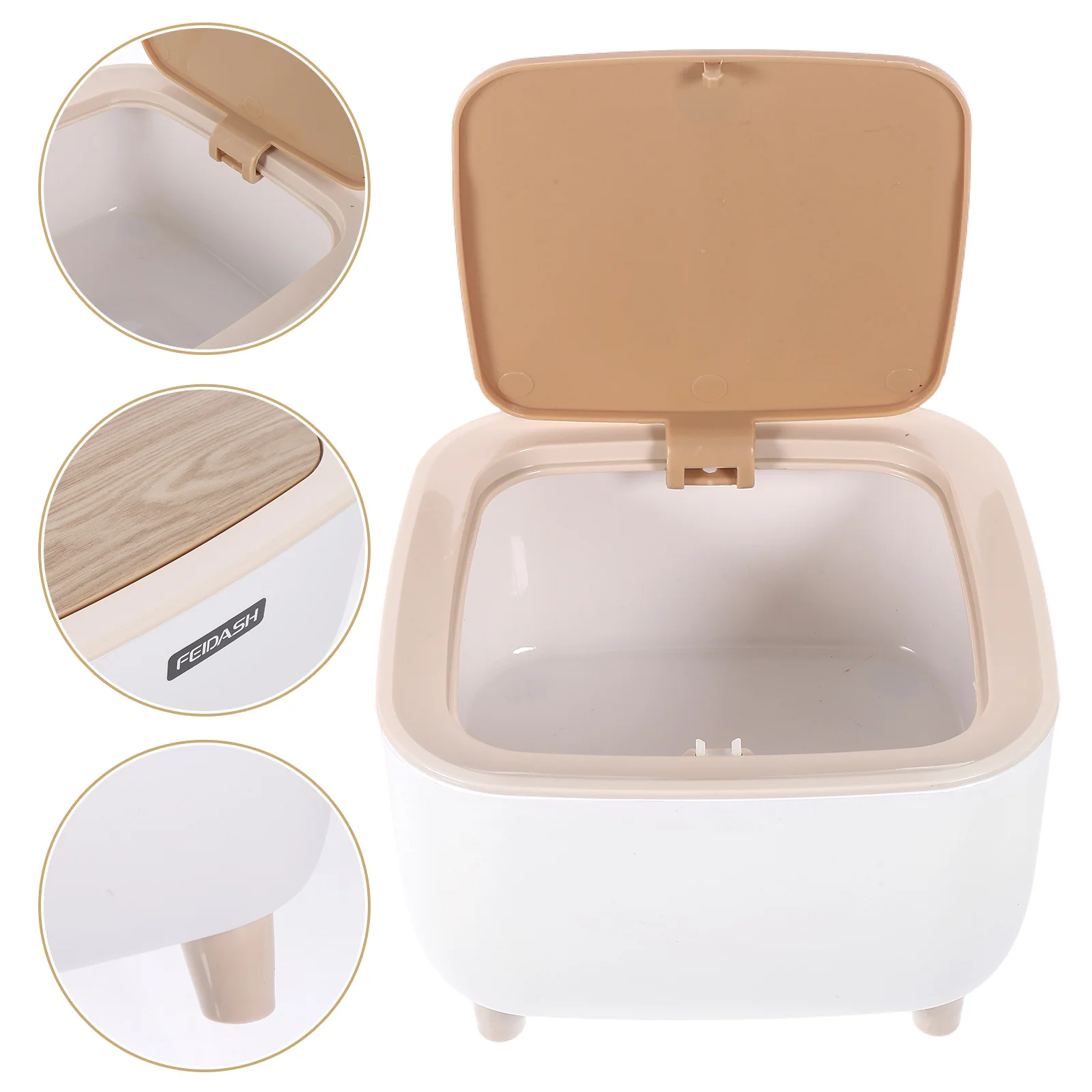 

Push Trash Can for Car Plastic Basket Simple Bin Bedroom Home Holder Abs Hotel Waste Storage Bucket Desktop Bins