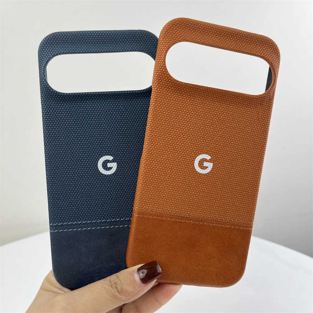 Luxury Matte Cotton Linen Leather Phone Case - Fashionable Simple Shockproof Protection Cover