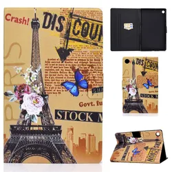 Kawaii Cartoon Folio Tablet Cover - Cute and Durable Case with Pen Holder for MatepadT10s 10.1inch (Vintage tower)