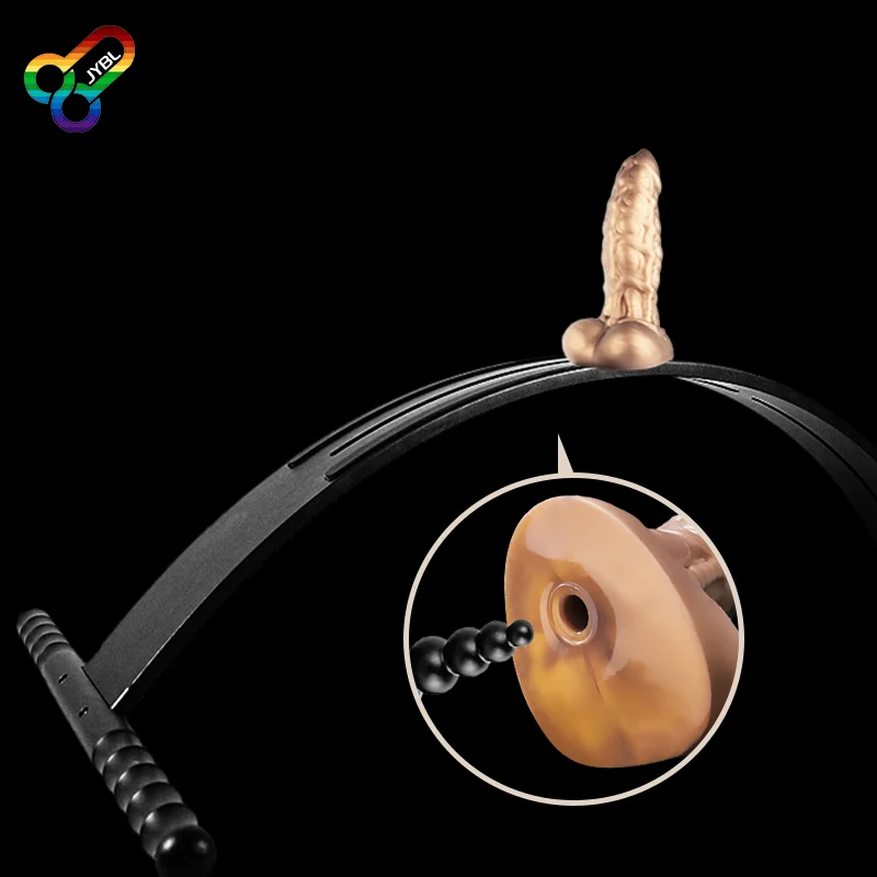 JYBL Seesaw Cranked without Big Dildo Machine Masturbation Pumping Gun for Couple Men Toys Sex Furniture Adult Game Sex Swing