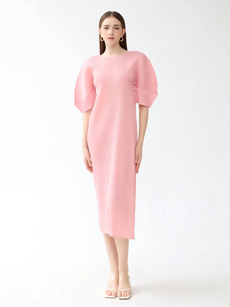 green emerald velvet dress Dewlily Puff Sleeve Dress Korean Fashion for Teens, 20s, 30s Asymmetrical Cute Slimming Effect A-Line Casual Short Sleeve Plain Ribbon