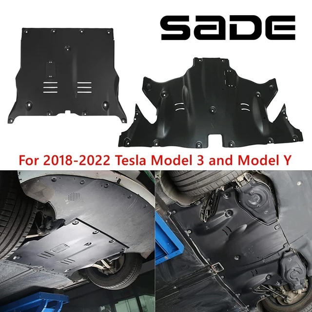 1Set Vorne und Hinten Skid Platte Für 2018-2022 Tesla Modell 3 und