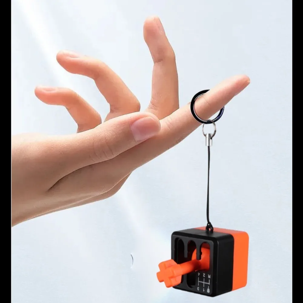 Finger Toy Decompression Toy Carrot Gear Handle Manual Gear Shifter Creative Keychain Key Chain Pendant Kids