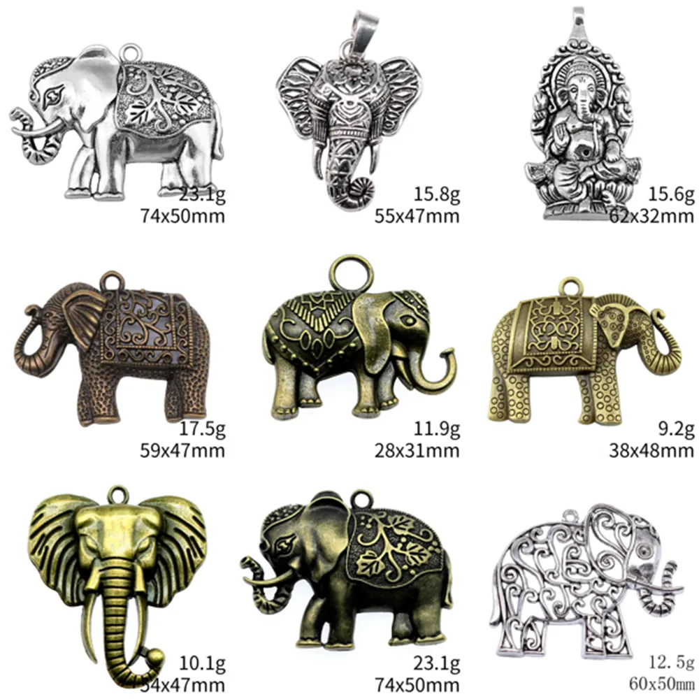 

Lot Charms Elephant God Jewelry Making Supplies Bag Charm
