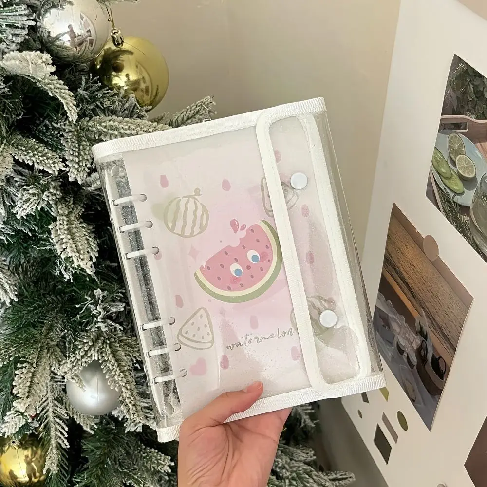 INS A6 바인더 포토카드 거치대, 귀여운 작은 카드 수집 책, 한국 DIY 엽서 정리함 노트북 슬리브 문구류