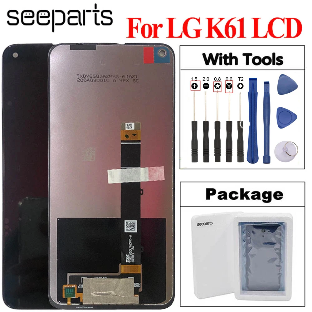 

ЖК-дисплей 6,53 дюйма для LG K61 с фотографией для LG K61 LMQ630EAW, LM-Q630EAW запчасти для ремонта дисплея