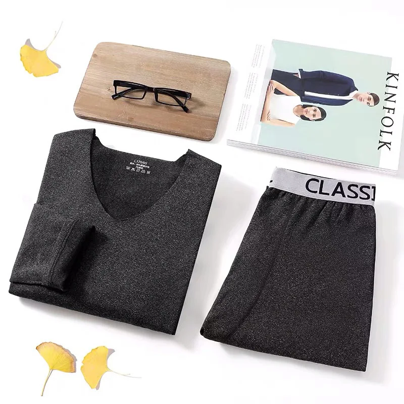Men Traceless Thermal Underwear Autumn Pants Set Couple Slimming Heating Bottom thermal underwear thermal underwear set