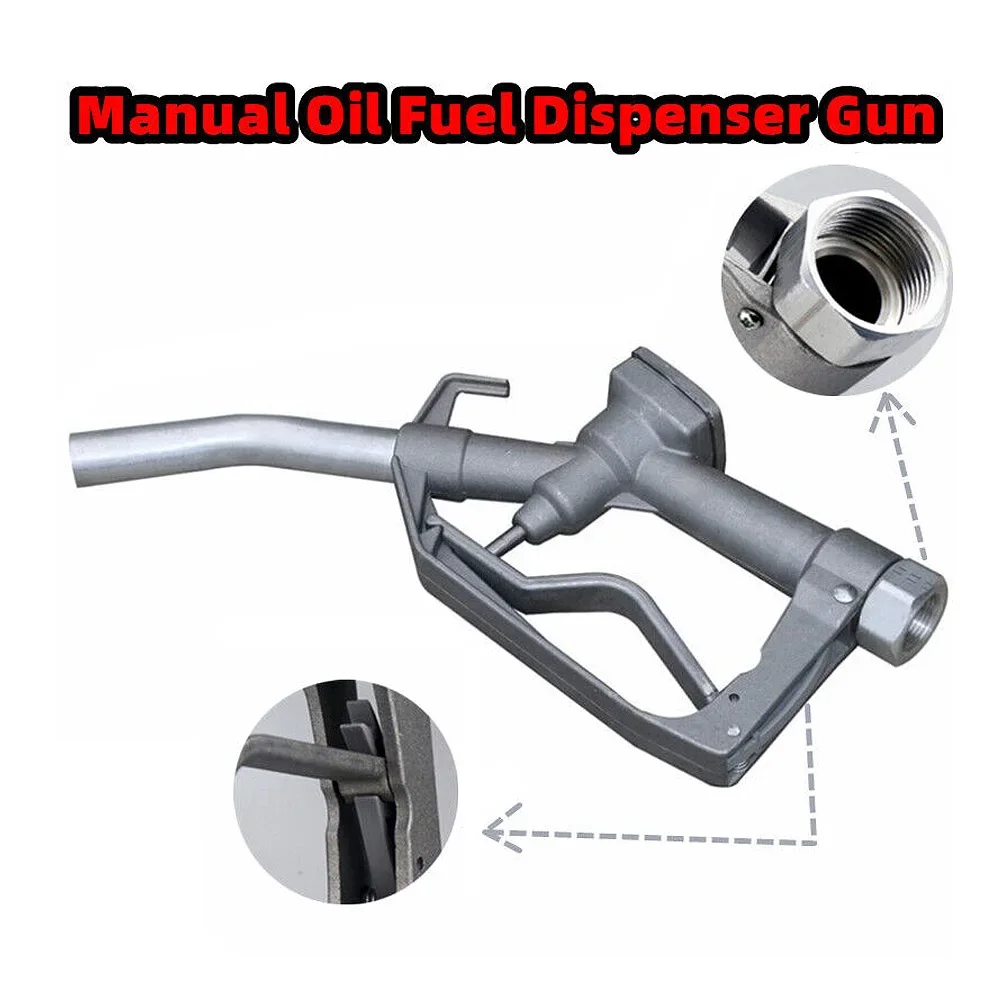 3/4" Manual Fuel Oil Dispenser Diesel refueling Gun With Nozzle Aluminum Alloy images - 6