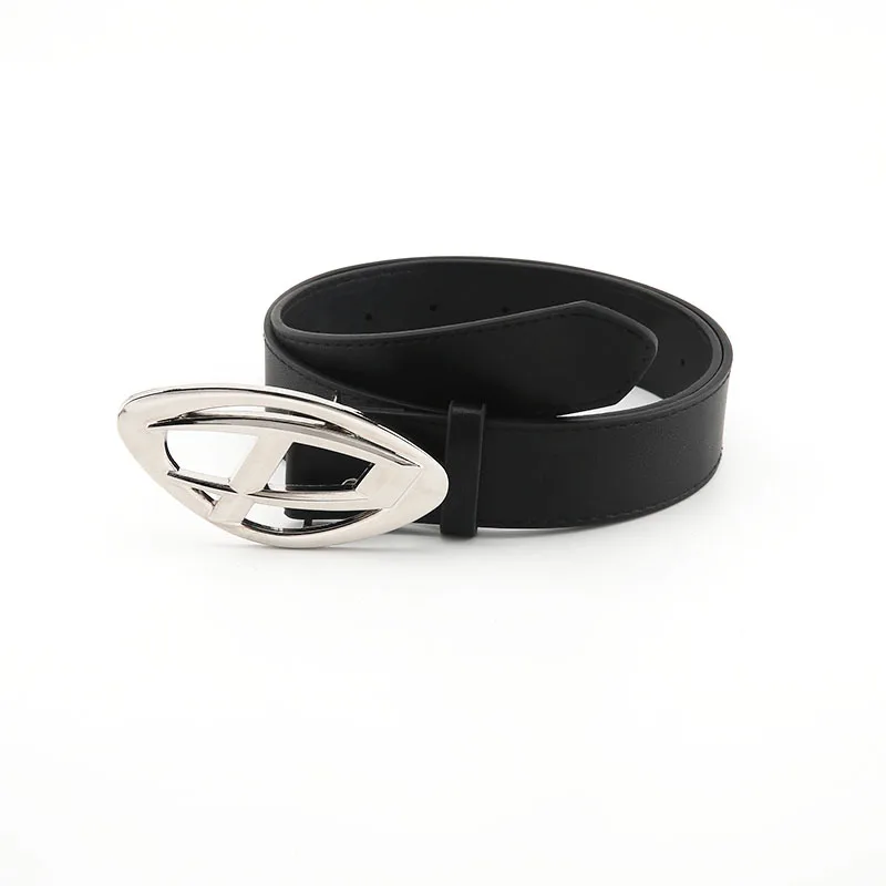 DIESEL Logo Buckle Belt in Black for Men