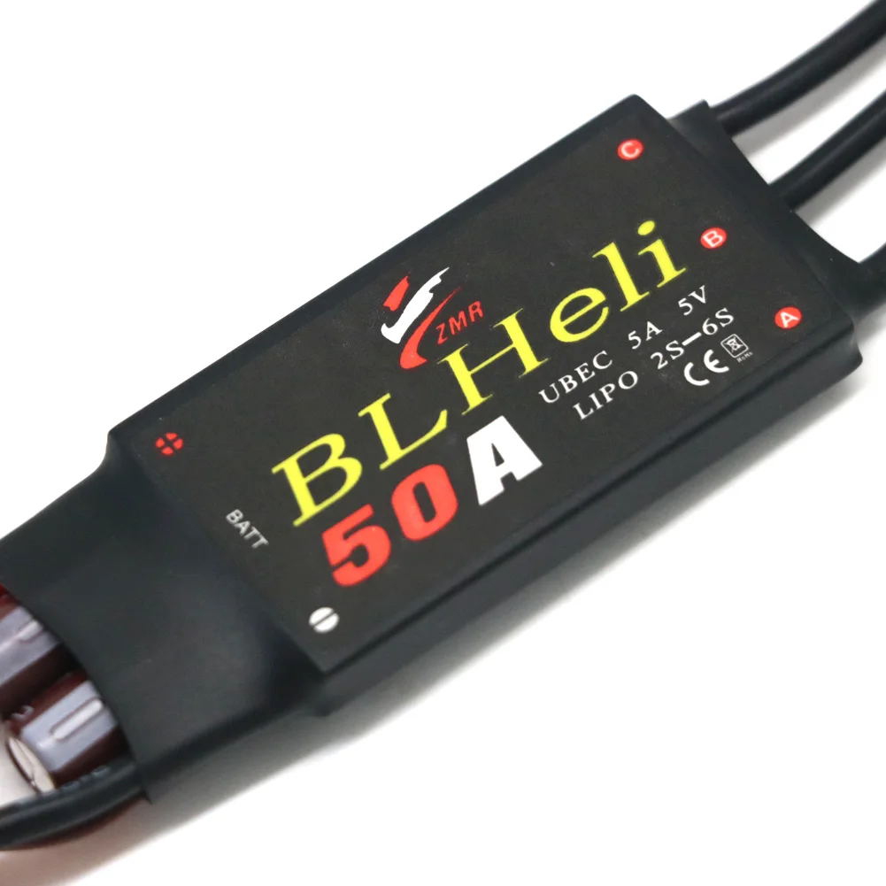 Micro moteur ESC 12A-80A installé sur un drone RC, prêt pour le vol.