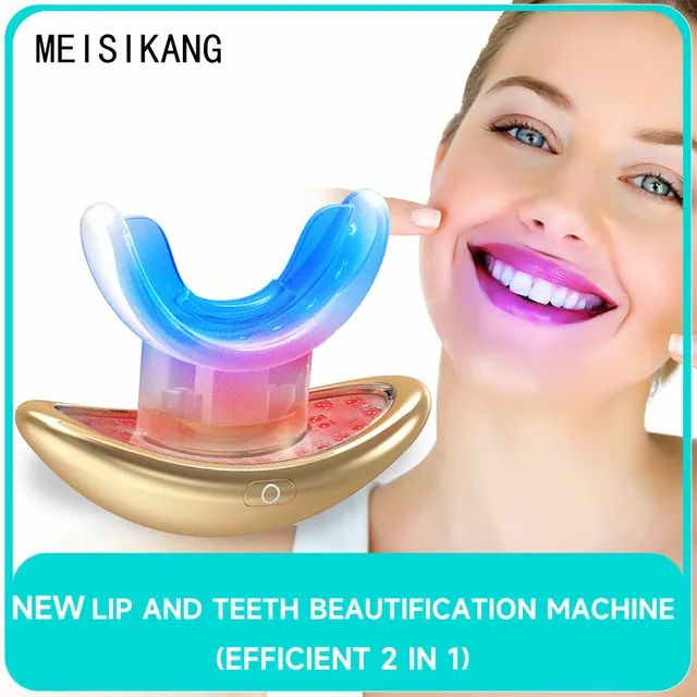 MEISIKANG New Arrival Portable LED Light Therapy Electric Teeth Whitening Anti Wrinkles Lip Plump Device