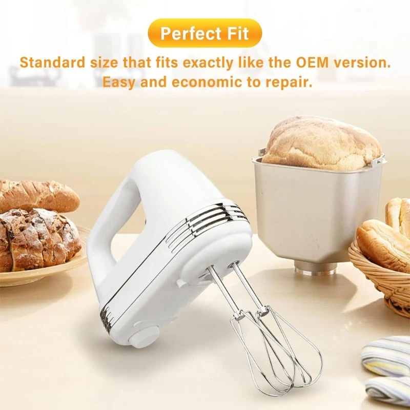 2 Pack Electric Eggs Mixer Heads Milk Frother Heads Eggs Whisk Accessories for Smooths Coffee Milk Foam Puree Kids Foods