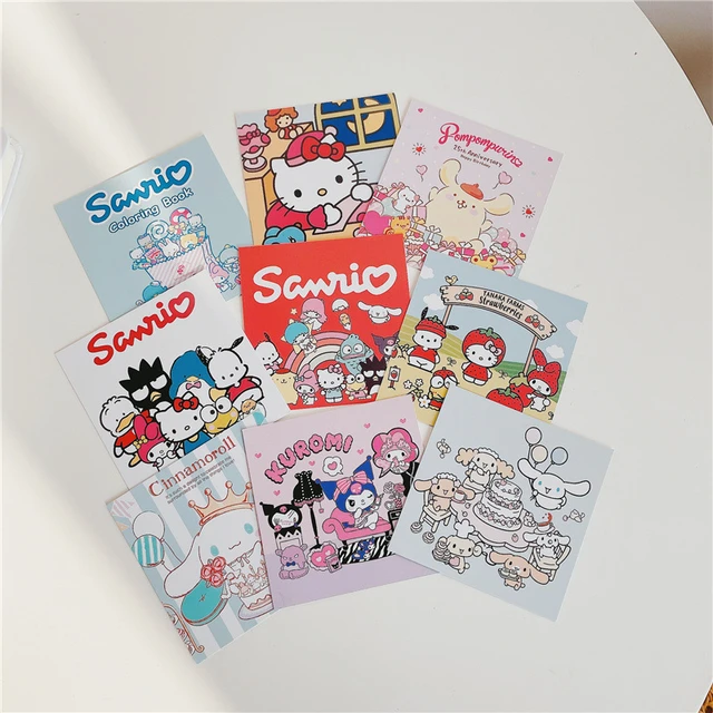 Sanrio Cinnamoroll Postcard Coloring Book Korean version