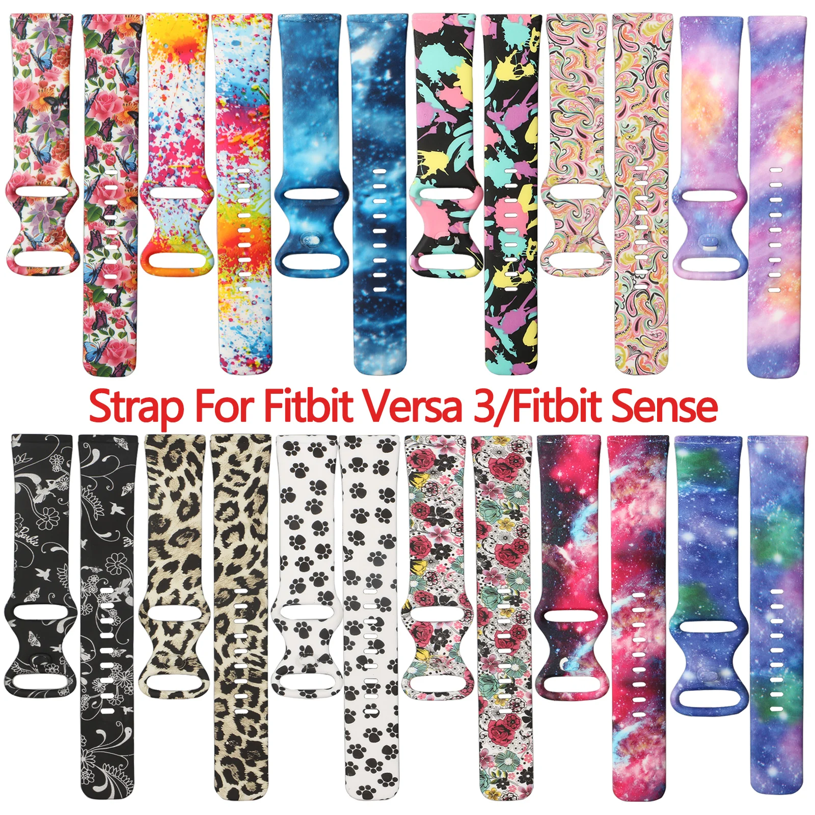 Fitbit Versa 3 Ʈ ġ Ʈ Ǹ  ü   Fitbit Sense Strap Correa Fitbit versa 3 Band