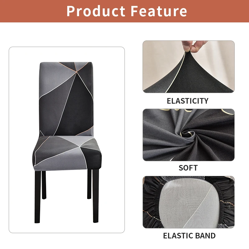 Christmas Dining Chair Cover Spandex Elastic Chair Slipcovers Case Stretch Chair Covers for Wedding Hotel Banquet Dining Room ﻿ 4