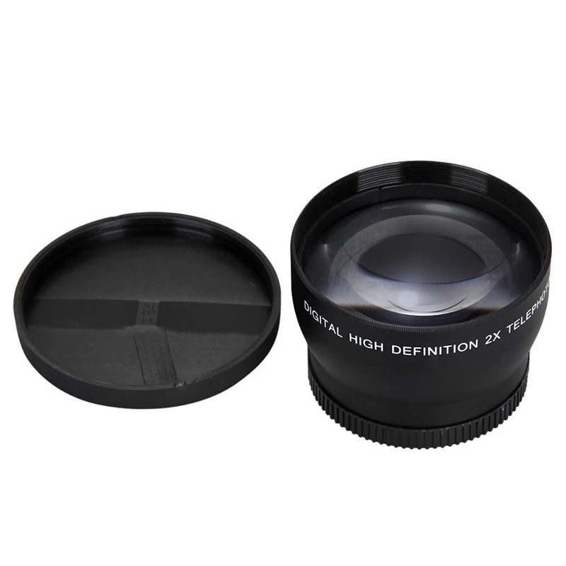 니콘 AF-S 18-55mm 55-200mm 렌즈 카메라용 M05K 52mm 2배율 망원 렌즈