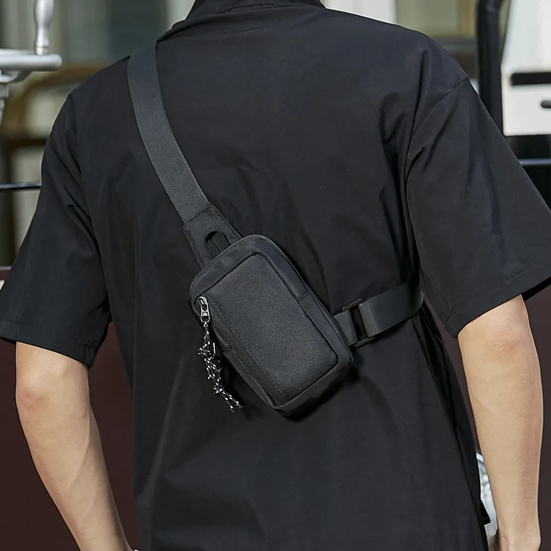 MJNUONE Mini Sling Chest Bag Waterproof Small Crossbody Bag Multi-purpose  Lightweight Sling Bag for Men and Women