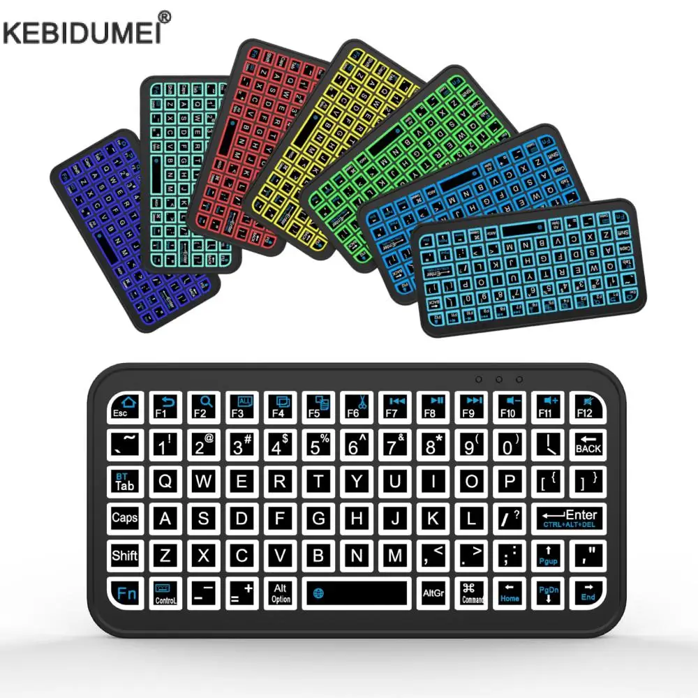 Wireless Keyboard Mini Bluetooth 5.2 Rechargeable For IOS Android Windows TV Box PC