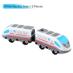 Magnetic Electric Train Set with Little Doll and Diecast Railway Toy (2pcs electric)