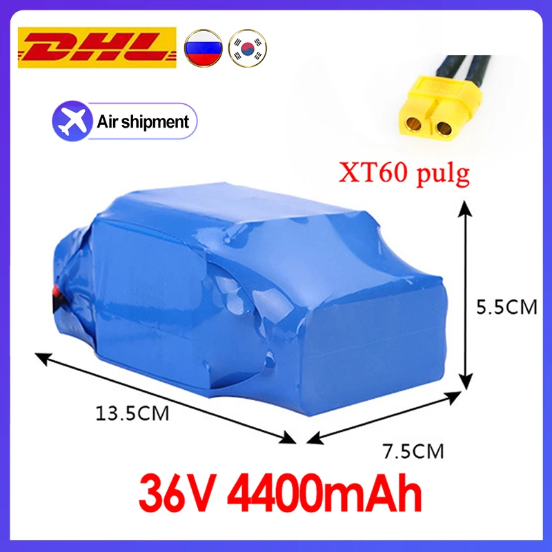 

for Electric Self Balancing Scooter HoverBoard Unicycle 36V 18650 Battery Pack 4400mAh Rechargeable Lithium ion Battery