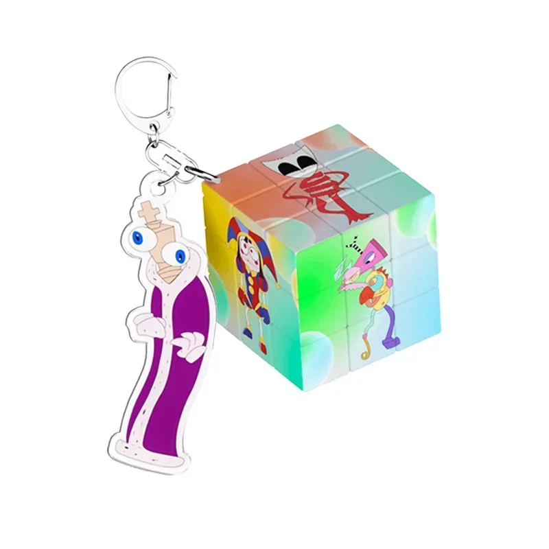 The Amazing Digital Circus Cube Keychain Game Keychain Monster Fidget Toy Anti Stress Relief