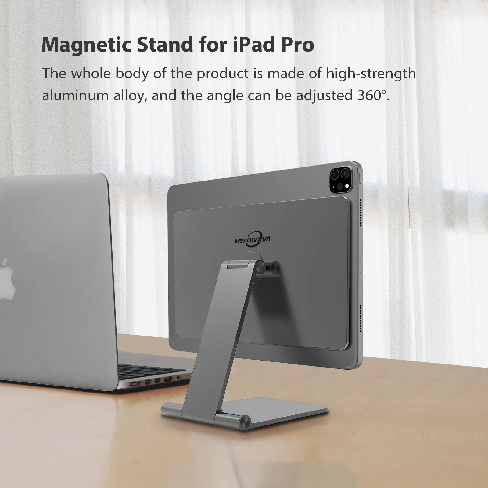 MEAOWXVA-Suporte Magnético Dobrável para iPad, Suporte Tablet,