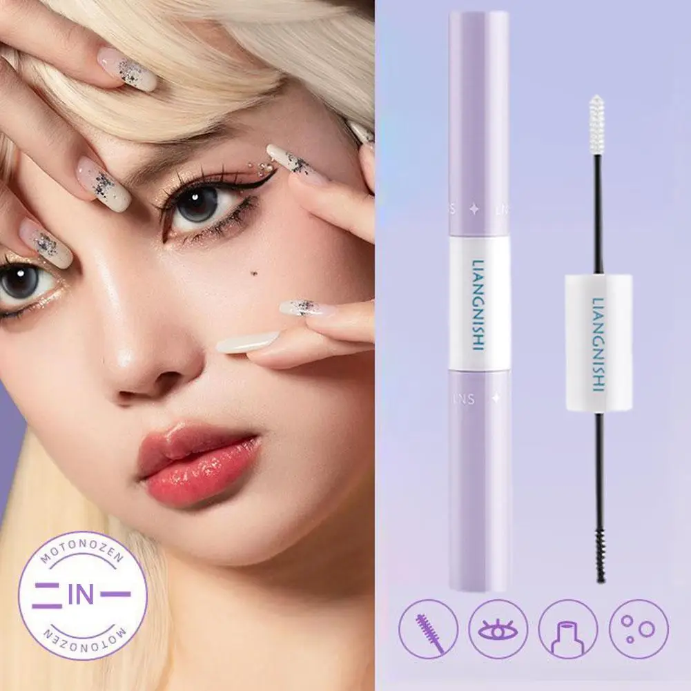 

5g+5g Double Headed Eyelash Primer Mascara Raincoat Mild New Irritating Quick 2023 Non Cosmetics Drying Eye Waterproof J0H6