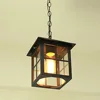 Vintage Outdoor Ceiling Pendant Lights Europe Style Hanging Light Retro Chandelier for Courtyard Garden Balcony Landscape Lamp 2