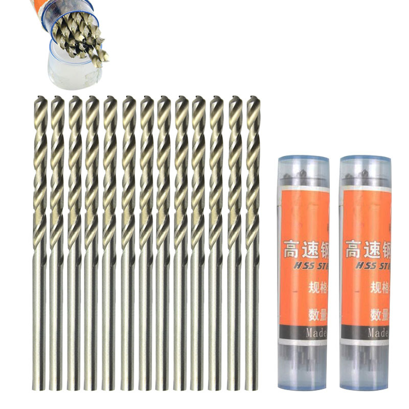 10Pcs/box 0.5-3.2mm HSS Twist Drill Bits Micro Straight Shank High Speed Steel Hand Electric Drill Bit for Dremel Rotary Tool