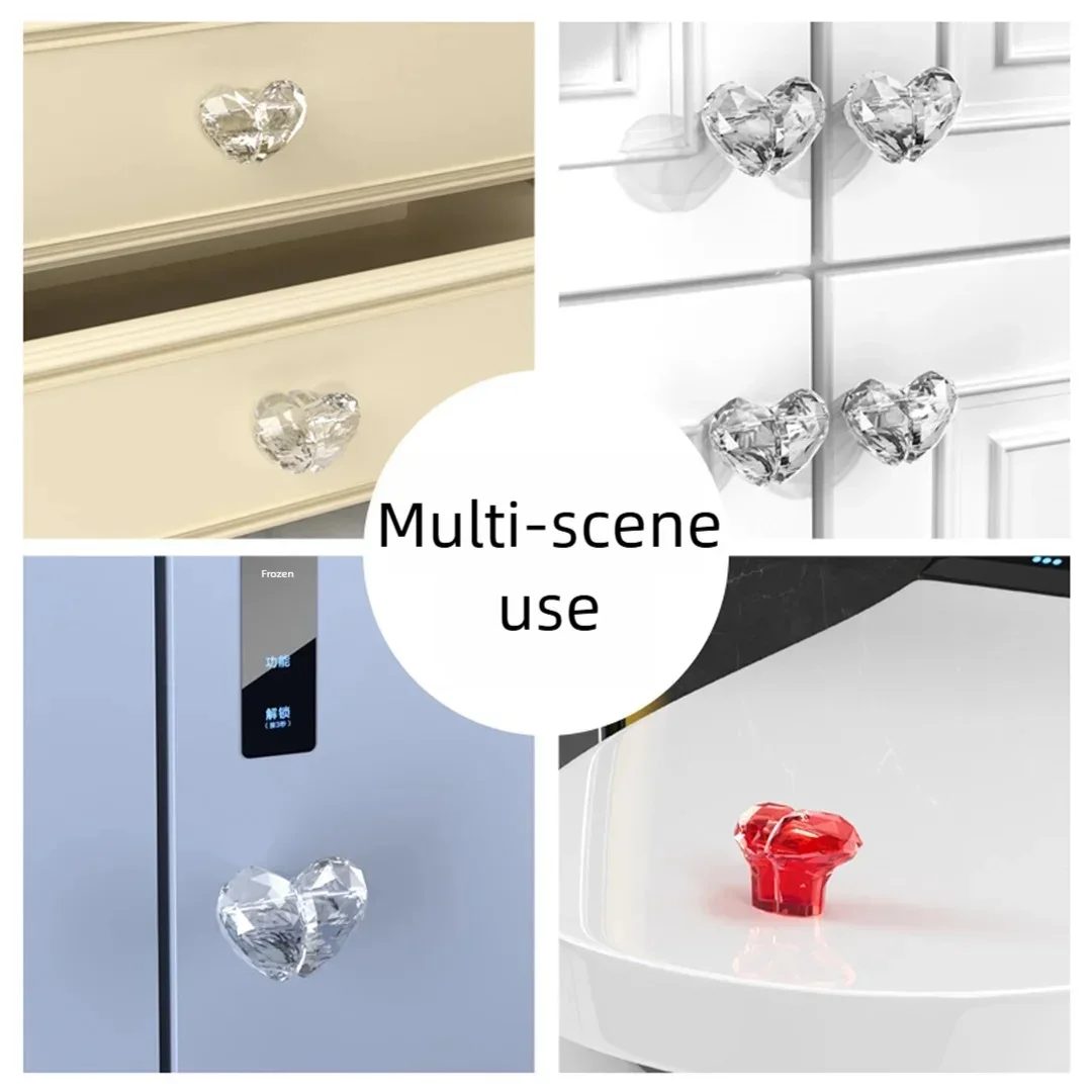 Love toilet press toilet water tank button assistant creative colored heart-shaped button for convenient flushing