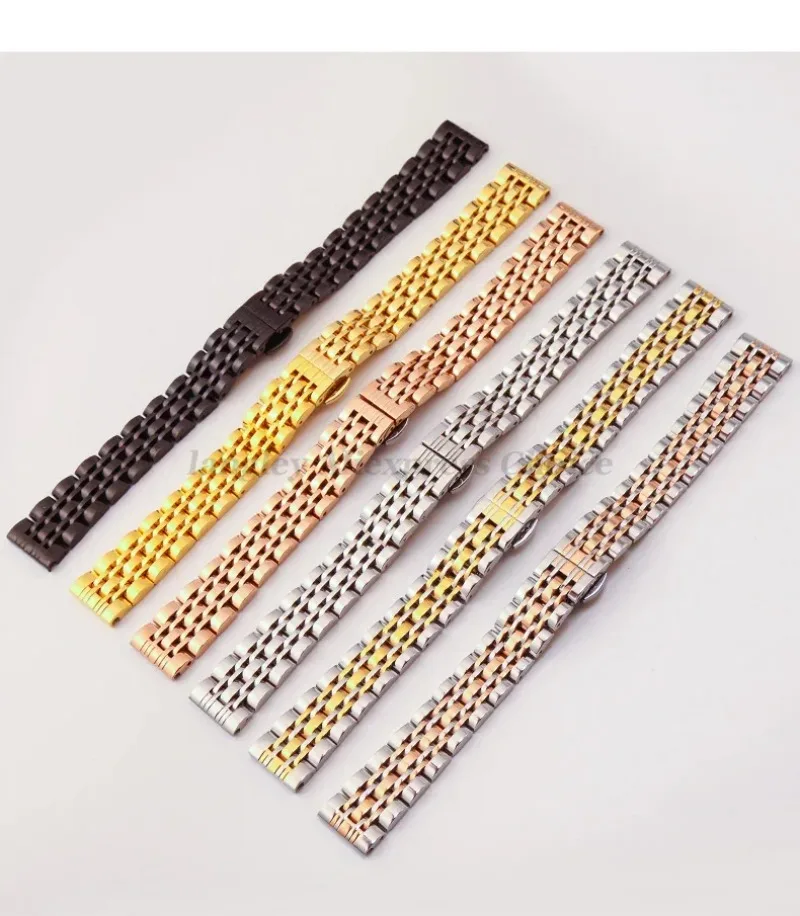 Stainless Steel Adjustable Watch Strap - Premium Universal Replacement Wristband