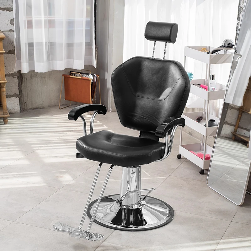 Hydraulic Pedicure Shampoo Chair Swivel Luxury Barbershop Hairdresser Chair Lounges Adjustable Stuhl Hair Salon Furniture