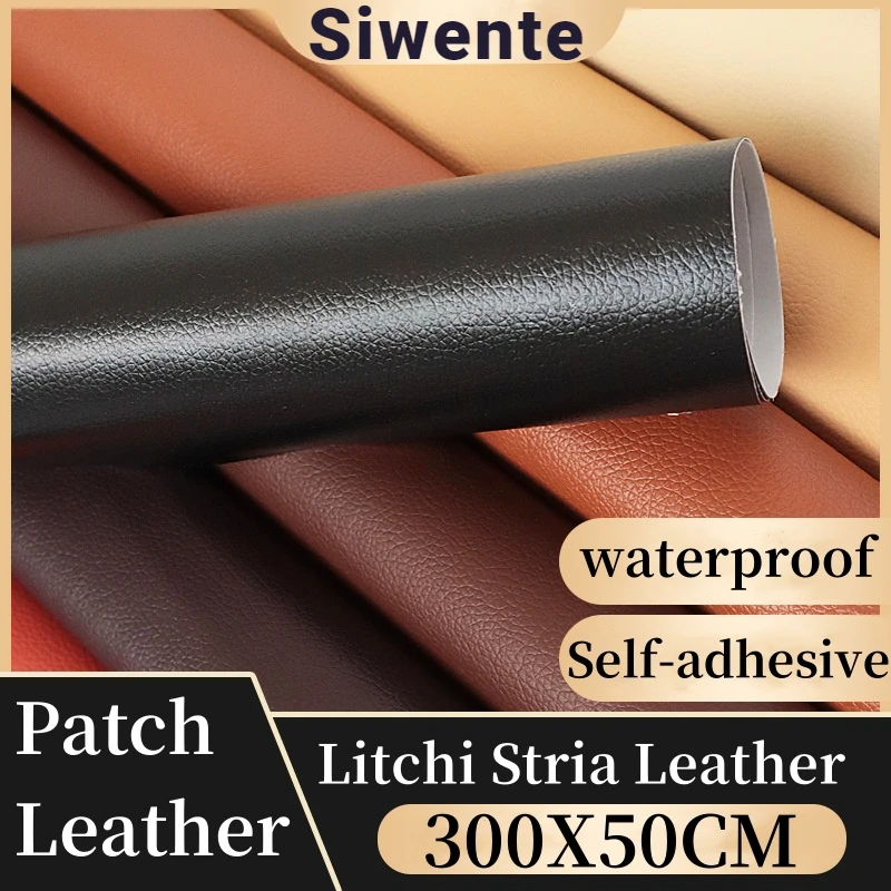 Leather Repair Patch Fix Tool for Sofa Car Seat Chair Wear Resistant Self-adhesive Leather for Upholstery leather repair patches self adhesive leather