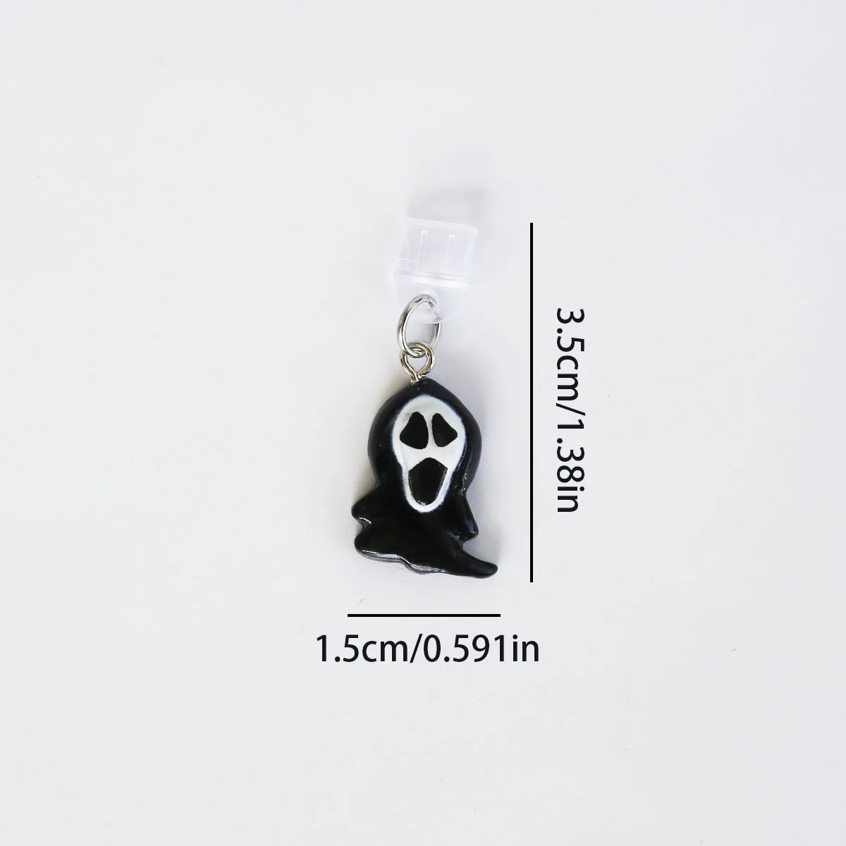 Halloween Scream Ghost Phone Dust Plug Pendant - Mobile Accessory Decoration